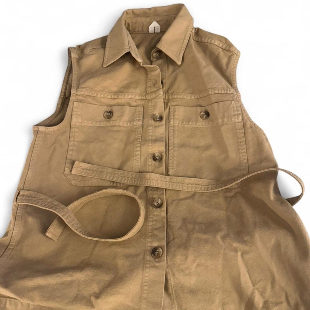 ASOS tan adjustable button vest